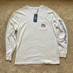 Vineyard Vines Men’s LS Shirt Naughty or Nice Santa Medium NWT NEW HO HO HOT